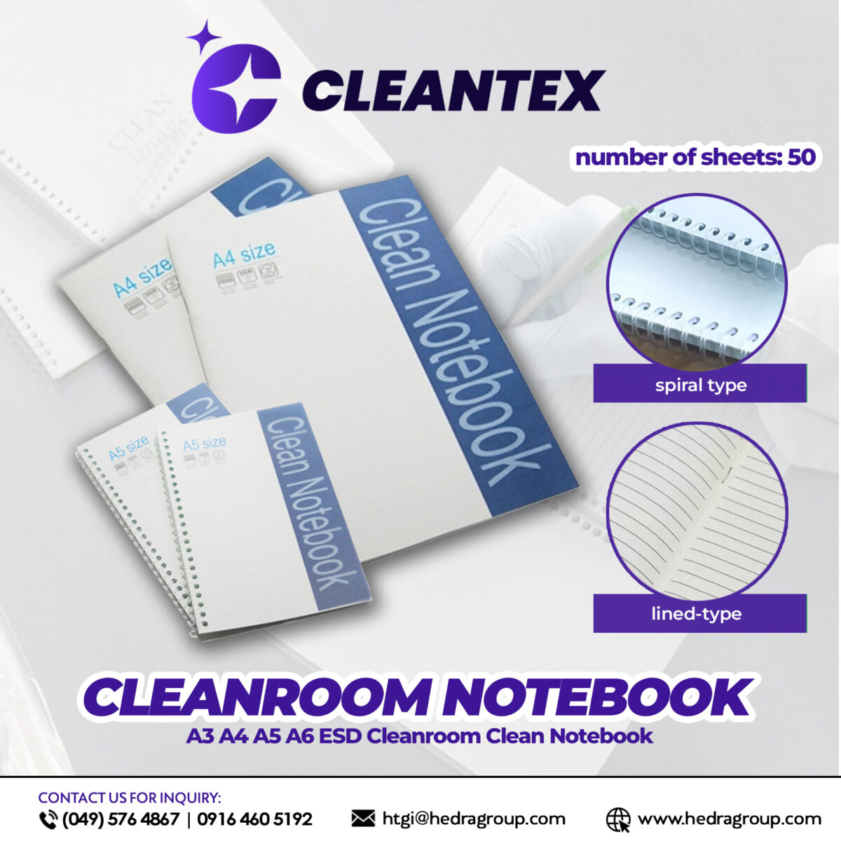 Cleanroom Notebook Hedra